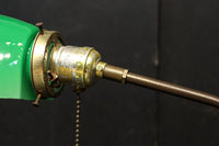 グリーン笠で和モダンな雰囲気ある電気スタンド DC8906