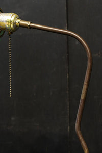 グリーン笠で和モダンな雰囲気ある電気スタンド DC8906