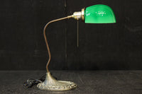 グリーン笠で和モダンな雰囲気ある電気スタンド DC8906