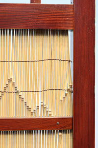 繊細な簾の造りをした風情のある大型サイズ衝立 DC8908