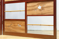 繊細な簾の造りをした風情のある大型サイズ衝立 DC8908