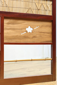 繊細な簾の造りをした風情のある大型サイズ衝立 DC8908