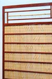 繊細な簾の造りをした風情のある大型サイズ衝立 DC8908