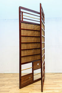 繊細な簾の造りをした風情のある大型サイズ衝立 DC8908