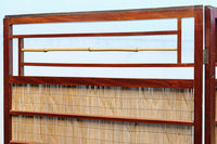 繊細な簾の造りをした風情のある大型サイズ衝立 DC8908