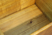 温かみのある木地色の持ち手付き炭入れ DC8915