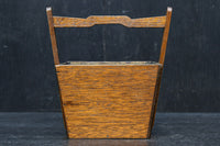 味わい深い風合いの持ち手付き炭入れ DC8916