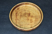 艶やかな質感と雄大な杢目が映える丸盆 DC8922ab 在庫(a:1 b:1)枚