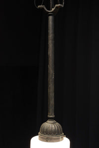 昭和レトロ!! 煌びやかなプレスガラス装飾が映える円柱型のブラケット DC8937