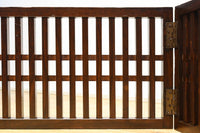 角太格子造りで貫録ある二つ折り帳場格子 DC8946