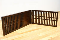 角太格子造りで貫録ある二つ折り帳場格子 DC8946