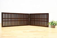 角太格子造りで貫録ある二つ折り帳場格子 DC8946