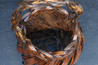 丸みをつけた竹編みが魅力の花カゴ DC8955