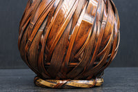 丸みをつけた竹編みが魅力の花カゴ DC8955