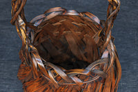 丸みをつけた竹編みが魅力の花カゴ DC8955