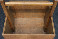 木地色の穏やかな杢目が魅力の持ち手付き炭入れ DC8958ab 在庫(a:1 b:1)個