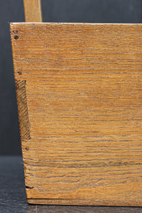 木地色の穏やかな杢目が魅力の持ち手付き炭入れ DC8958ab 在庫(a:1 b:1)個