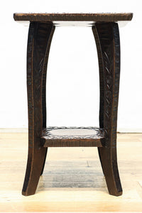 桜模様で華やいだ魅力的な面持ちの軽井沢彫りの花台 DC8962