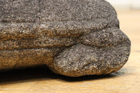 素朴な雰囲気のカメの石像 DC8975