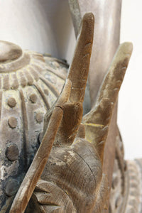 大珍品!!龍を装飾した迫力のある兜の大振りの彫刻飾り DC9025