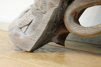 大珍品!!龍を装飾した迫力のある兜の大振りの彫刻飾り DC9025