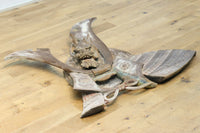 大珍品!!龍を装飾した迫力のある兜の大振りの彫刻飾り DC9025