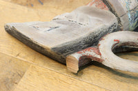 大珍品!!龍を装飾した迫力のある兜の大振りの彫刻飾り DC9025