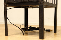 大きな桐装飾と波兎の透かし絵柄でレトロ感溢れる行灯(あんどん) DC9635
