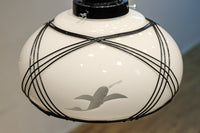 セル装飾が上品に飾る鳥の透かし絵が浮かぶ電笠 DC9978