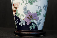 花唐草模様が描かれた気品あふれる陶器のスタンドライトDF1129