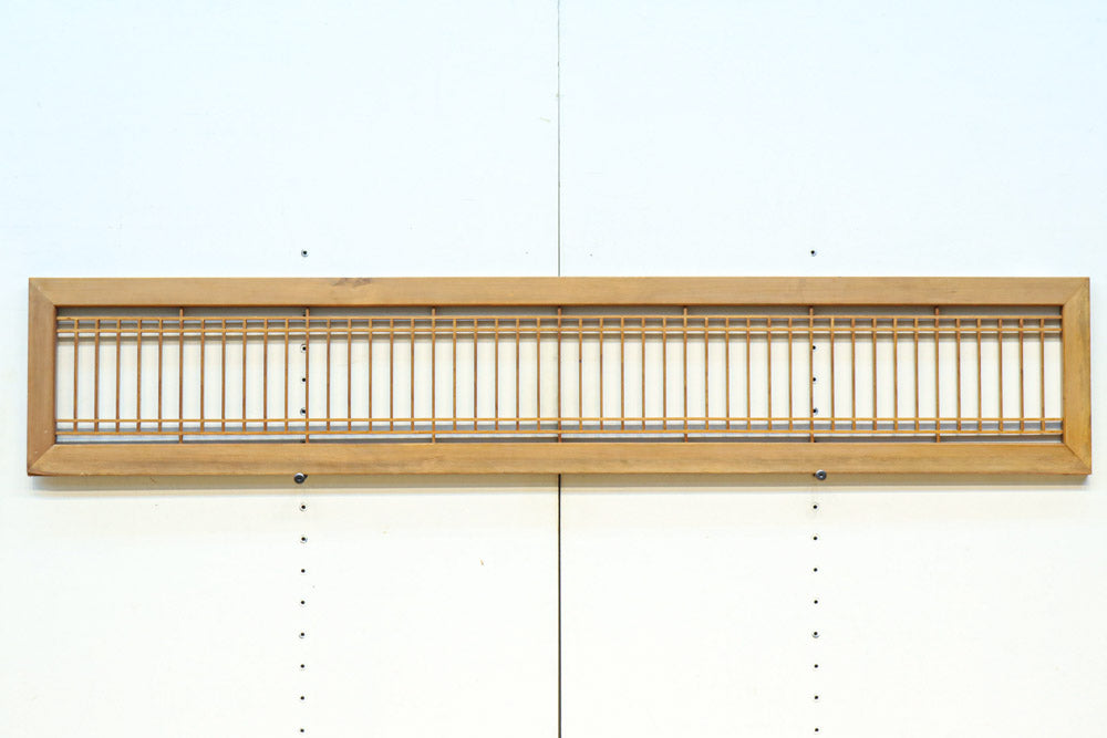 木地色枠で和の趣きある縦繁欄間 E9668 在庫1枚 – 古福庵