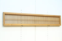 心地の良い木地色で整えた縦繁欄間 E9672 在庫1枚