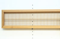 心地の良い木地色で整えた縦繁欄間 E9672 在庫1枚