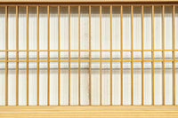 心地の良い木地色で整えた縦繁欄間 E9672 在庫1枚