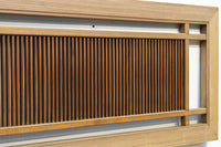 繊細な桟が端然と並ぶ縦繁格子の欄間 E9681a 在庫1枚