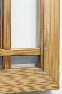 繊細な桟が端然と並ぶ縦繁格子の欄間 E9681a 在庫1枚