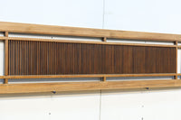 繊細な桟が端然と並ぶ縦繁格子の欄間 E9681a 在庫1枚