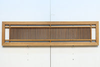 繊細な桟が端然と並ぶ縦繁格子の欄間 E9681a 在庫1枚