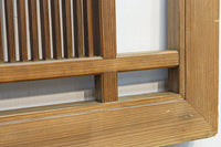 繊細な桟が端然と並ぶ縦繁格子の欄間 E9681a 在庫1枚