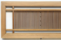 繊細な桟が端然と並ぶ縦繁格子の欄間 E9681a 在庫1枚