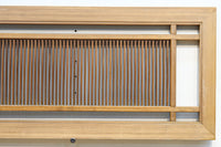 繊細な桟が端然と並ぶ縦繁格子の欄間 E9681a 在庫1枚