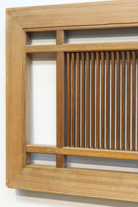 繊細な桟が端然と並ぶ縦繁格子の欄間 E9681a 在庫1枚