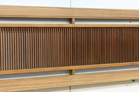 繊細な桟が端然と並ぶ縦繁格子の欄間 E9681a 在庫1枚