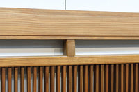 繊細な桟が端然と並ぶ縦繁格子の欄間 E9681a 在庫1枚