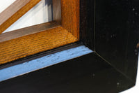 重厚な黒枠に組子模様が軽やかに浮かぶ欄間 EZ1364 在庫2枚