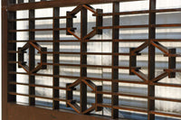 格子と六角形組子のモダンな書院 EZ1413 在庫2枚