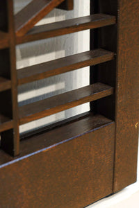 格子と六角形組子のモダンな書院 EZ1413 在庫2枚