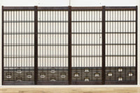 格子と六角形組子のモダンな書院 EZ1413 在庫2枚