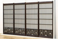 格子と六角形組子のモダンな書院 EZ1413 在庫2枚