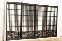 格子と六角形組子のモダンな書院 EZ1413 在庫2枚